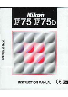 Nikon F 75 manual. Camera Instructions.
